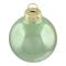 10ct. 2" Grass Green 2-Finish Glass Ball Ornaments